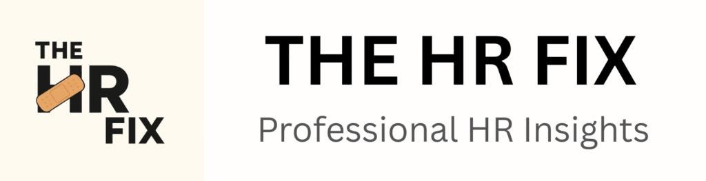 The HR Fix logo — Professional HR Insights for employees, employers and founders in India