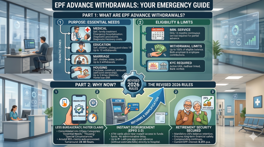 EPF Advance Withdrawal Rules India COVID, Unemployment and Non Refundable Advance
