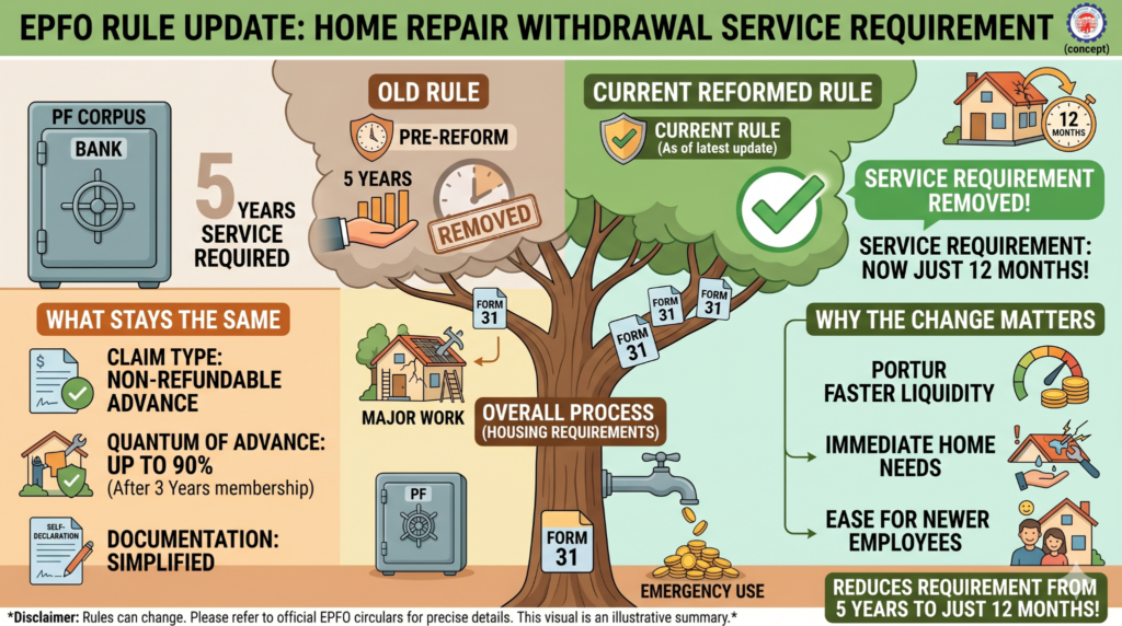 Partial PF Withdrawal Rules India 2026: Medical, Education, Marriage, Home Repair 2 image 17